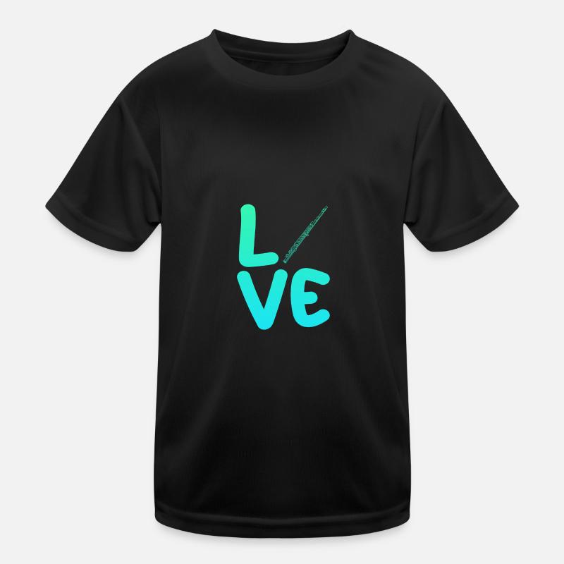 Flute player Kids Functional T-Shirt