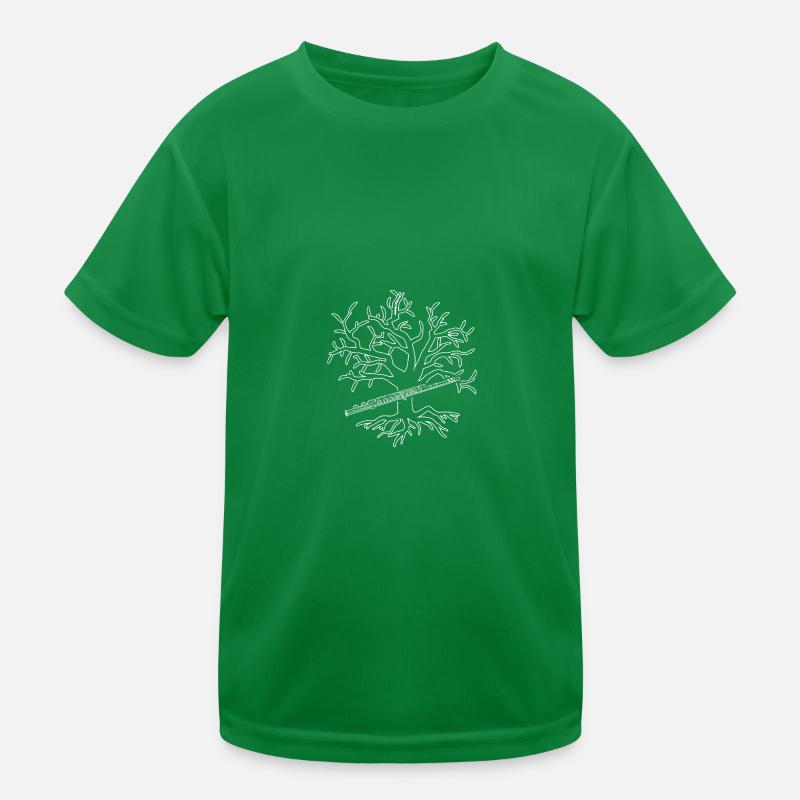 Flötist Querflöte Kinder Funktions-T-Shirt