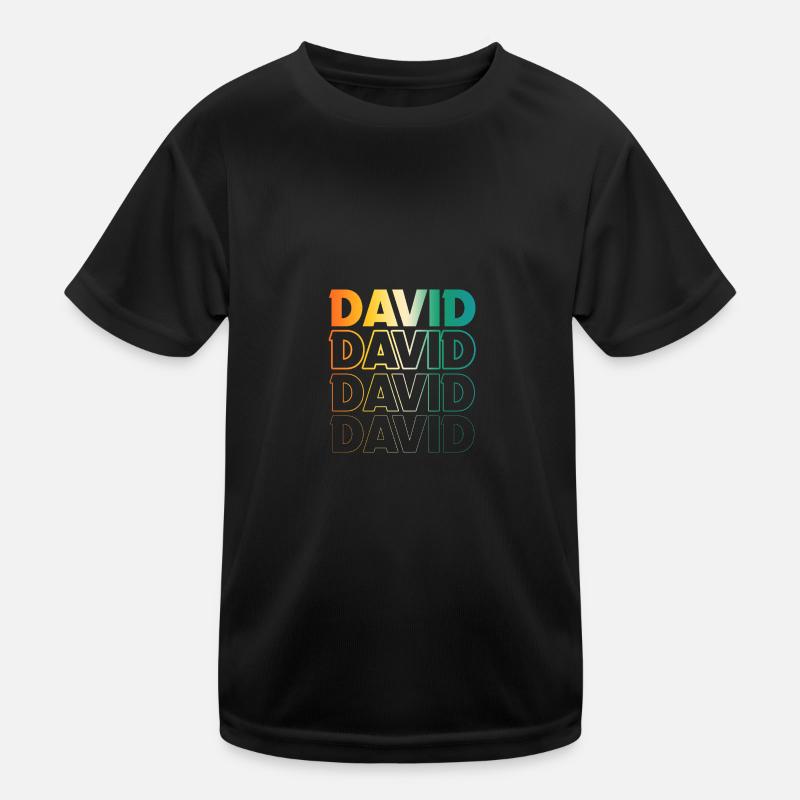 David Kinder Funktions-T-Shirt