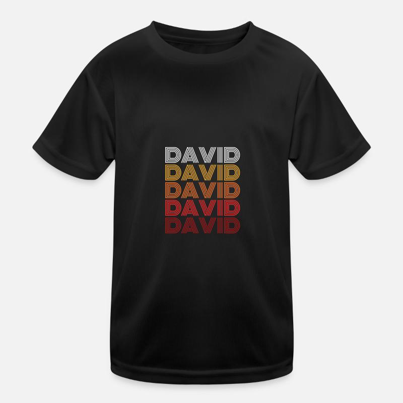 David Kinder Funktions-T-Shirt