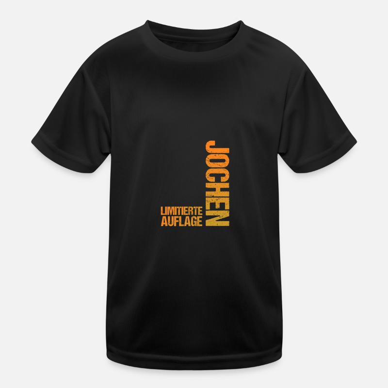 Jochen - Kinder Funktions-T-Shirt - Schwarz