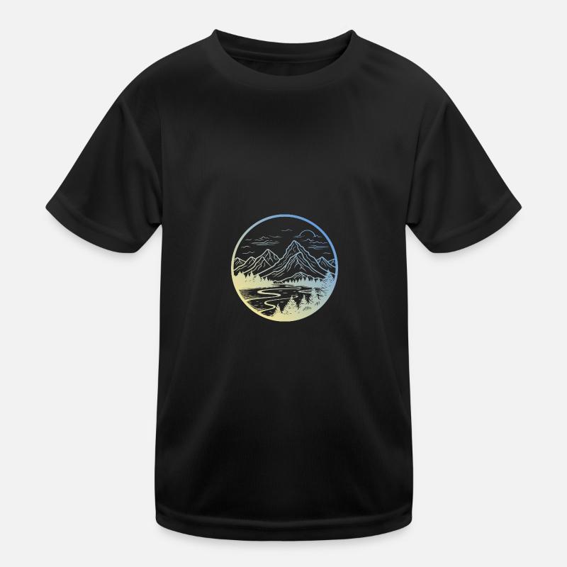 Berge Landschaft Kinder Funktions-T-Shirt