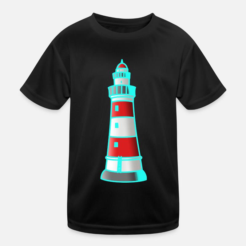 Lighthouse Nautical Seafaring Maritim Xmas Kids Functional T-Shirt