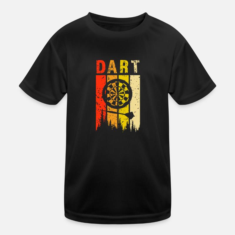 dart retro design dart Geschenk Kinder Funktions-T-Shirt