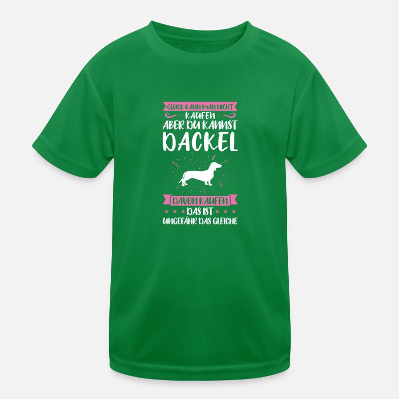 Dackel Hund Dackel Besitzer Geschenk Kinder Funktions-T-Shirt