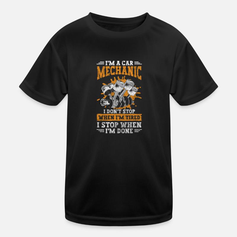 Auto Garage Bastler Kinder Funktions-T-Shirt