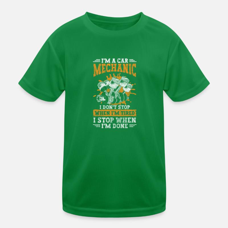 Auto Garage Bastler Kinder Funktions-T-Shirt