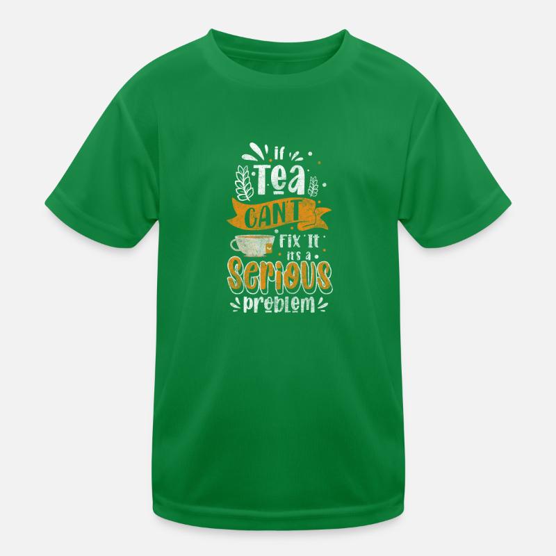 Tea Lover Recreation Teapot Kids Functional T-Shirt