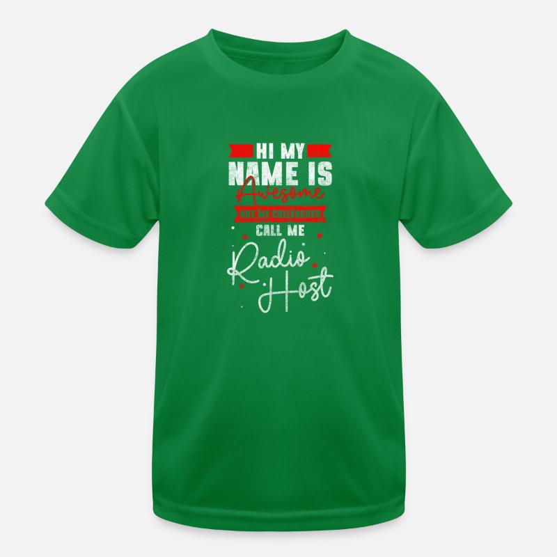 Presenter Show Wave Speaker Kids Functional T-Shirt