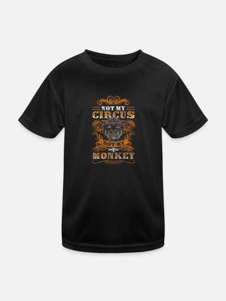 Manège Musique Clown - T-shirt sport Enfant - noir - Devant