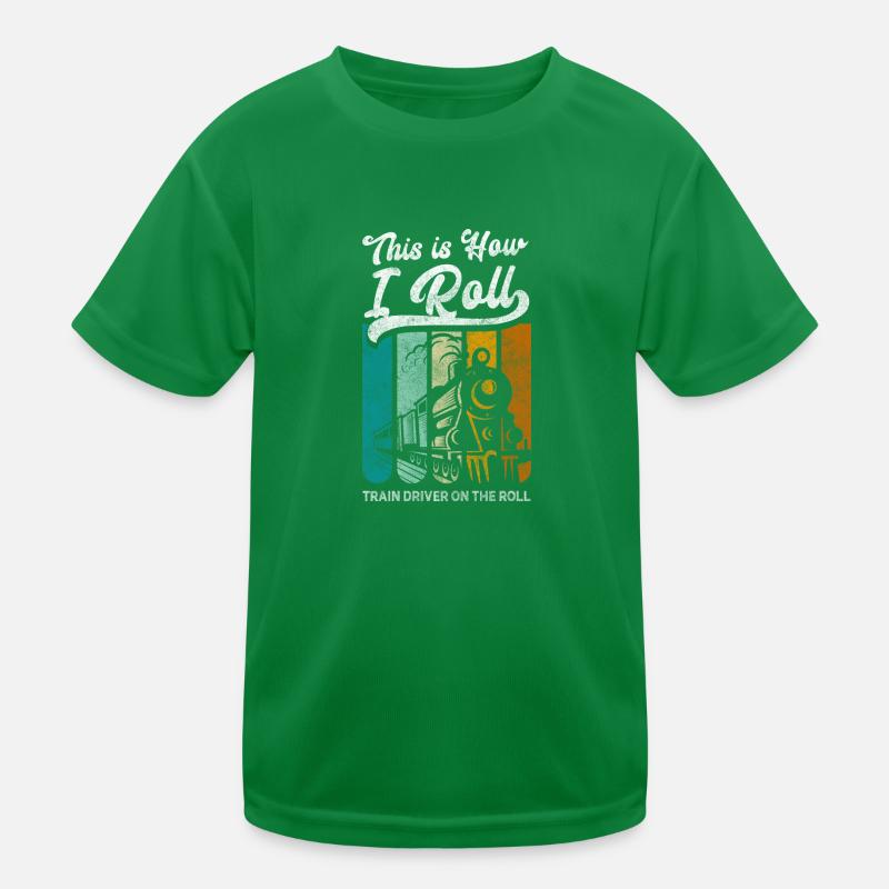 Model Railroad Railroader Nerd Rails Kids Functional T-Shirt