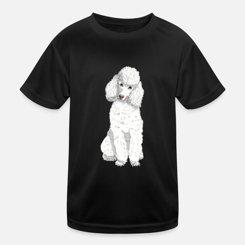 Caniche jouet blanc T-shirt sport Enfant
