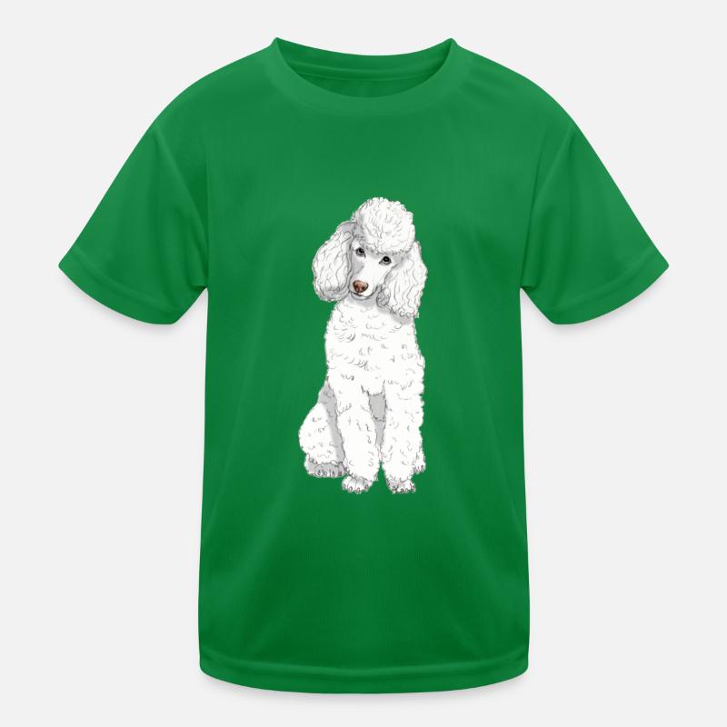 Toy poodle white Kids Functional T-Shirt