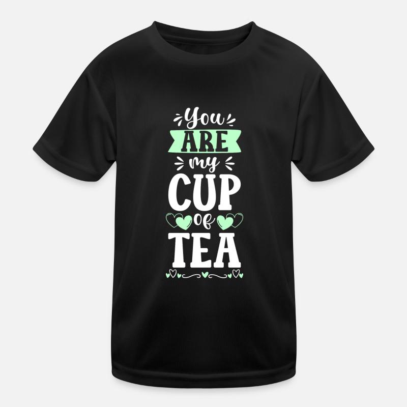 Tee Tasse Grüner Tee Teesorten Kinder Funktions-T-Shirt