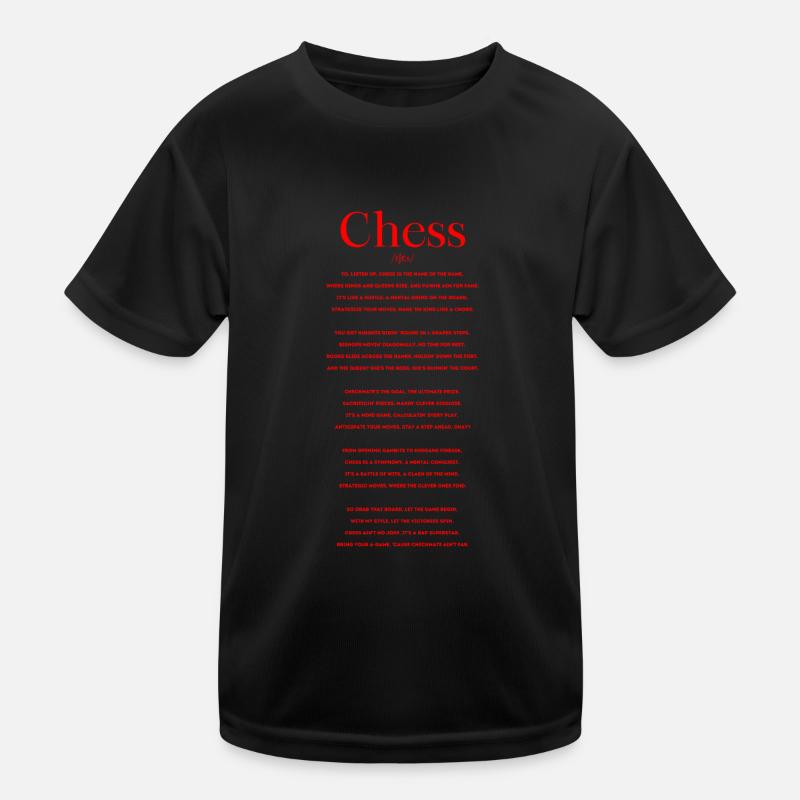 Schach Definition Rap Kinder Funktions-T-Shirt