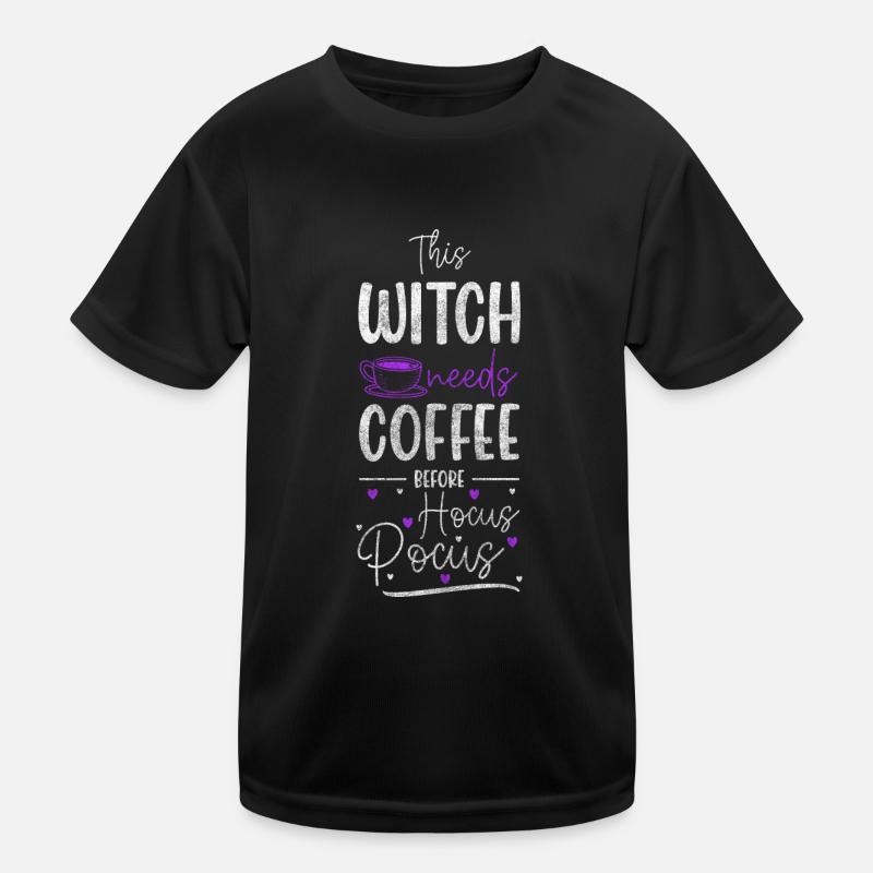 Witch Spell Monsters Kids Functional T-Shirt
