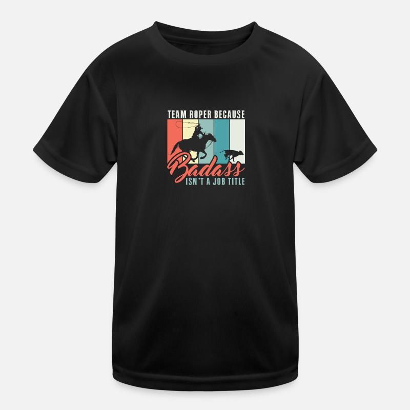 Team Roping Design pour Team Roper Funny Cowboy T-shirt sport Enfant