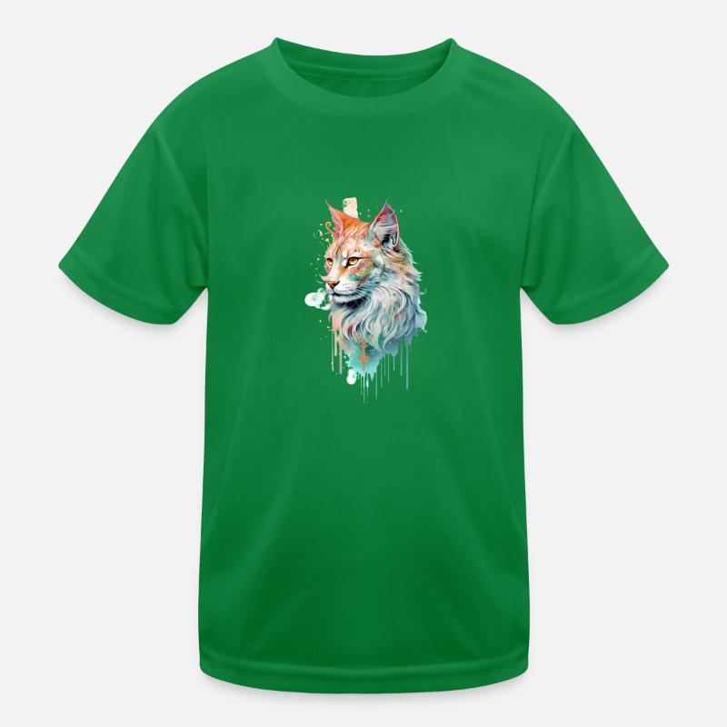 Blickfang Katze Kinder Funktions-T-Shirt