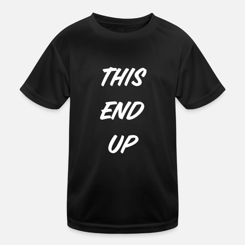 T-Shirt "this end up" Kinder Funktions-T-Shirt