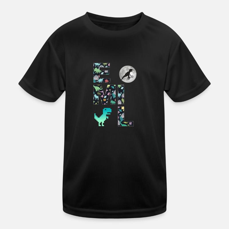 EMIL - Beau prénom de garçon avec dinosaure T-shirt sport Enfant