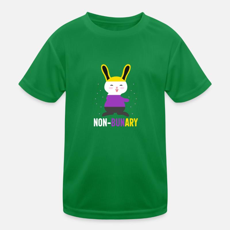 Nicht-Bunary Non Binary Genderqueer Pride Flagge Kinder Funktions-T-Shirt
