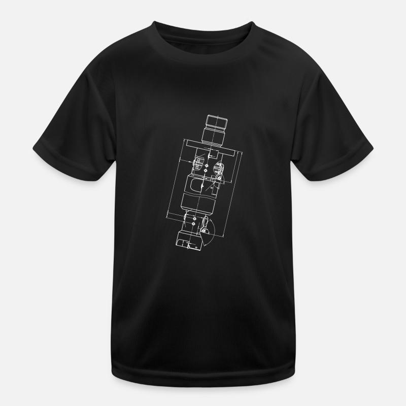 Dessin technique Machine de génie mécanique T-shirt sport Enfant