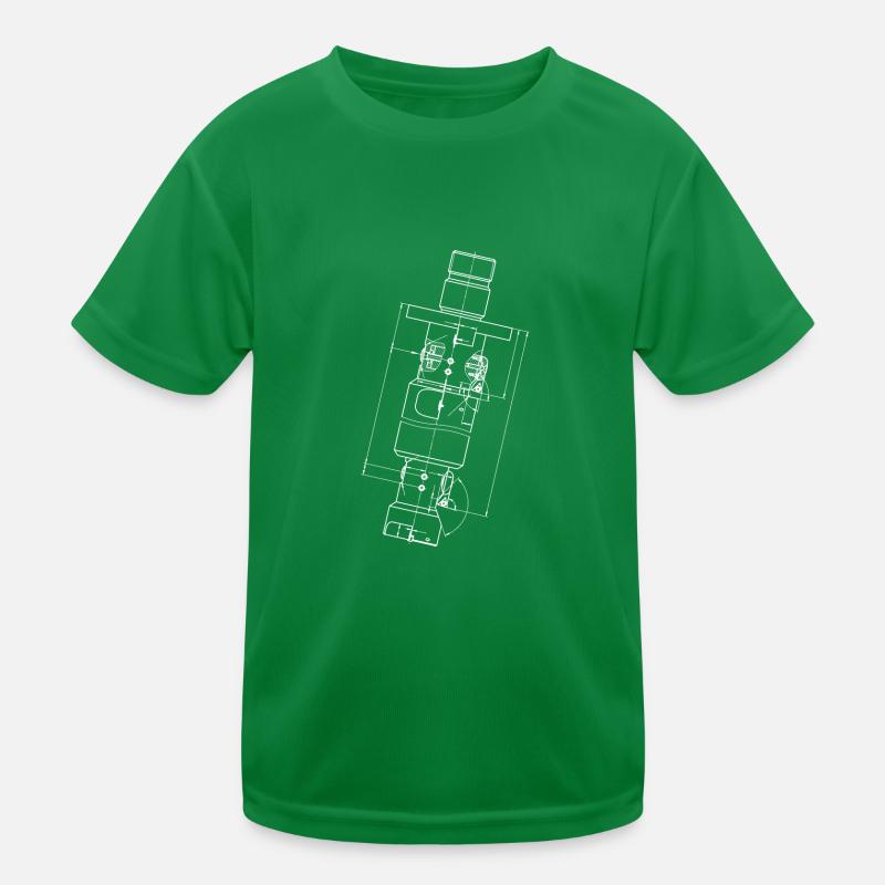 Dessin technique Machine de génie mécanique T-shirt sport Enfant