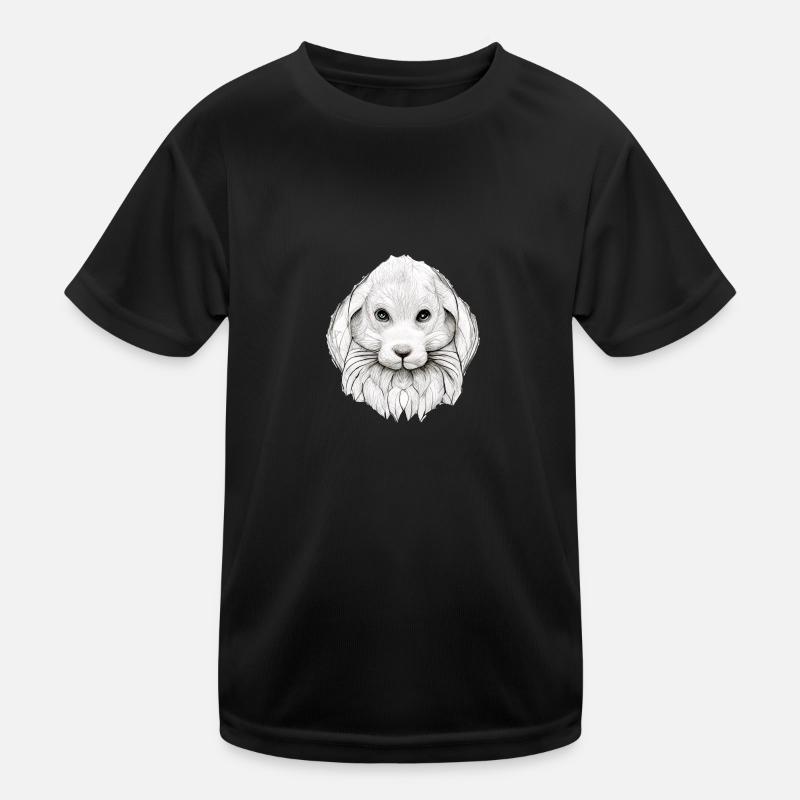 Rabbit in Comic Style Kids Functional T-Shirt