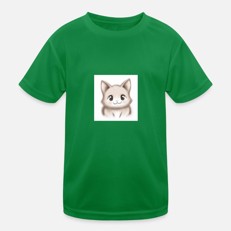Chat dessiné T-shirt sport Enfant