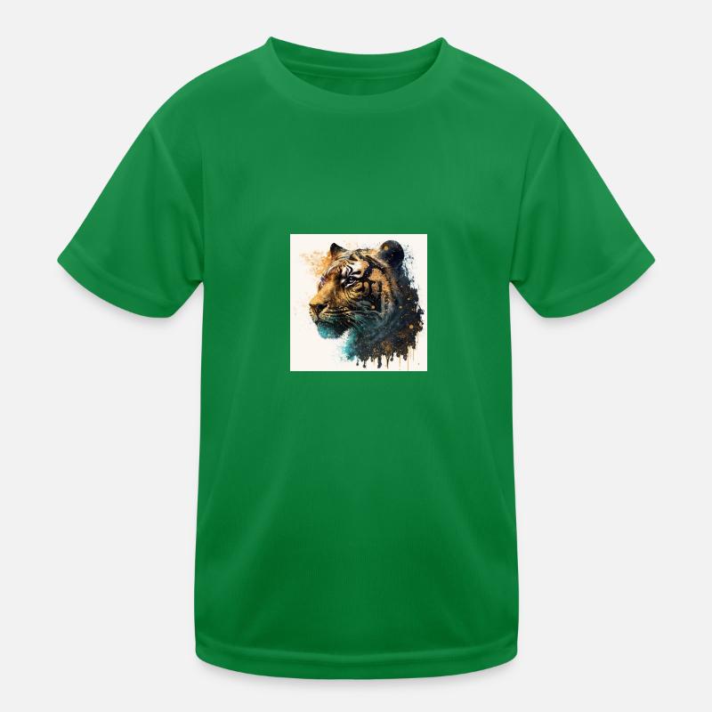 Wild Glamour Tiger Kids Functional T-Shirt