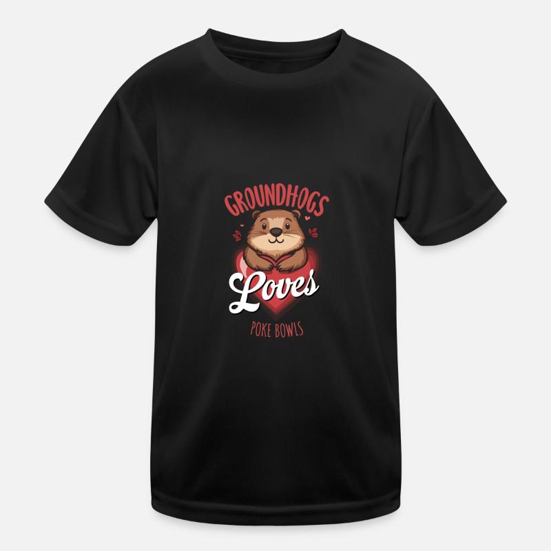 Murmeltiere lieben Pokéschalen Delight Kinder Funktions-T-Shirt