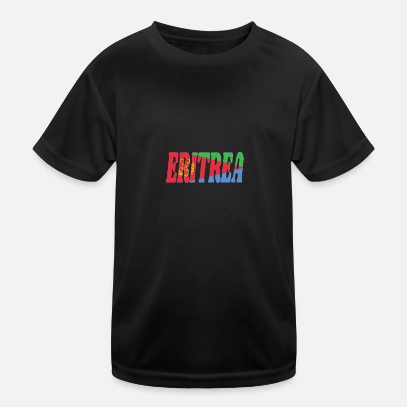 Eritrea - Kids Functional T-Shirt - black
