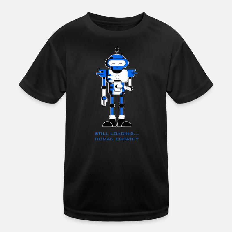 Lädt noch... Menschliche Empathie - Kinder Funktions-T-Shirt - Schwarz