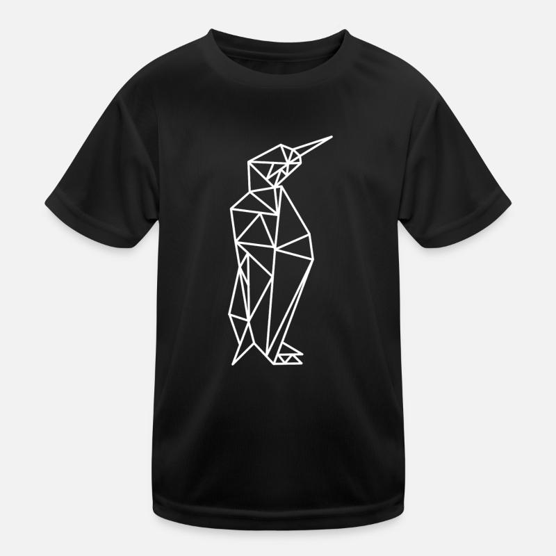 Pinguin Geometrie Linien Kinder Funktions-T-Shirt