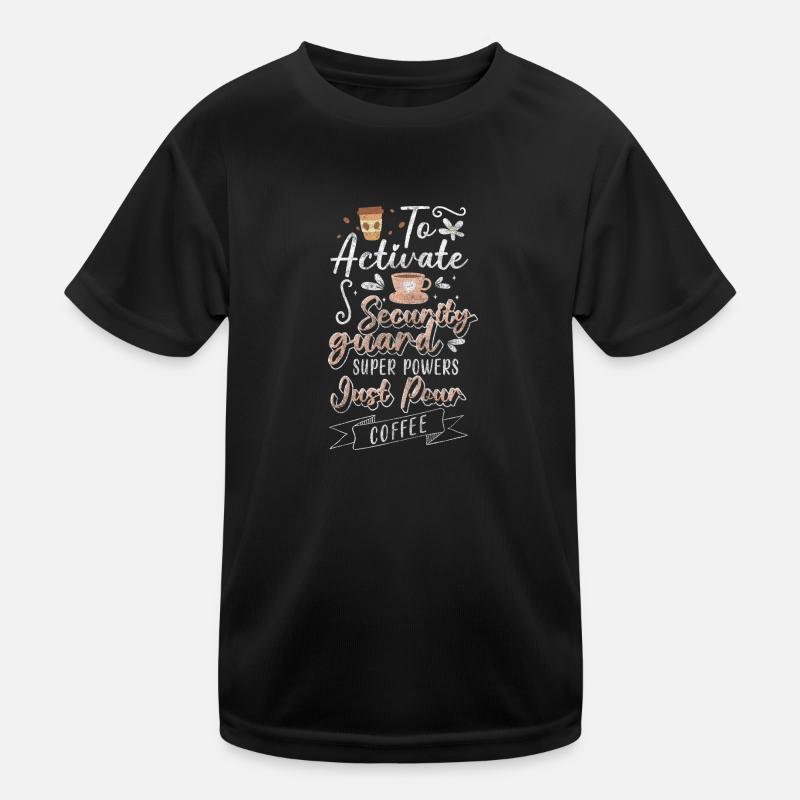 Security Doorman Work Specialist Kids Functional T-Shirt
