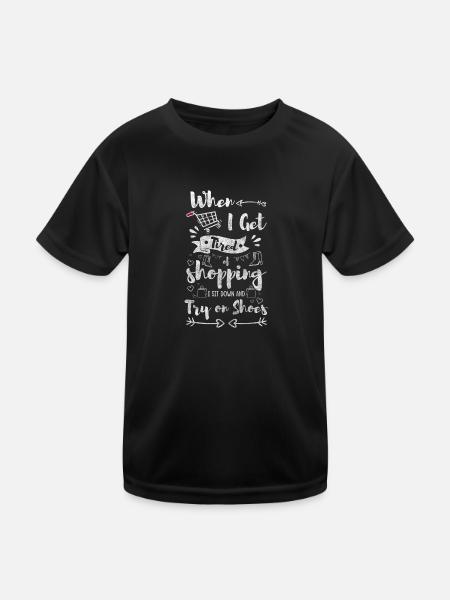 Shopping Money Gift Shopping Mall - Kids Functional T-Shirt - black - Front