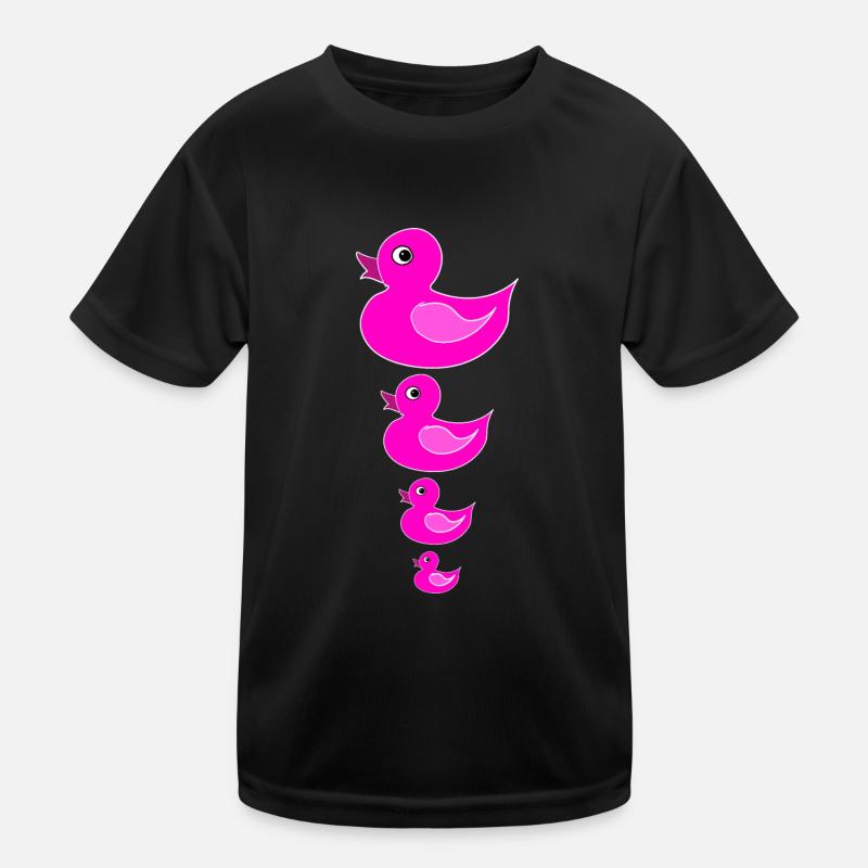 Duck Duck Squeaky Duck Quak Kids Functional T-Shirt