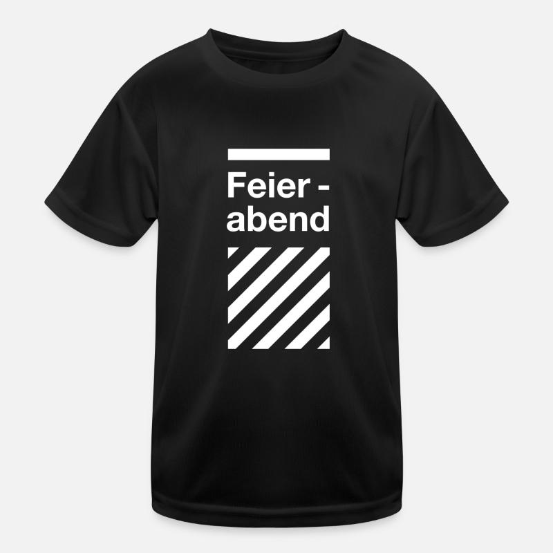 Feierabend - White Kinder Funktions-T-Shirt