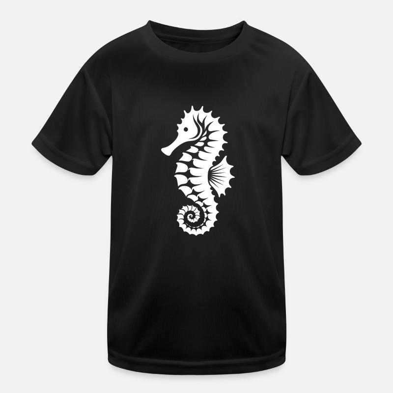 Seepferdchen für Junior Schwimmtraining Kinder Funktions-T-Shirt