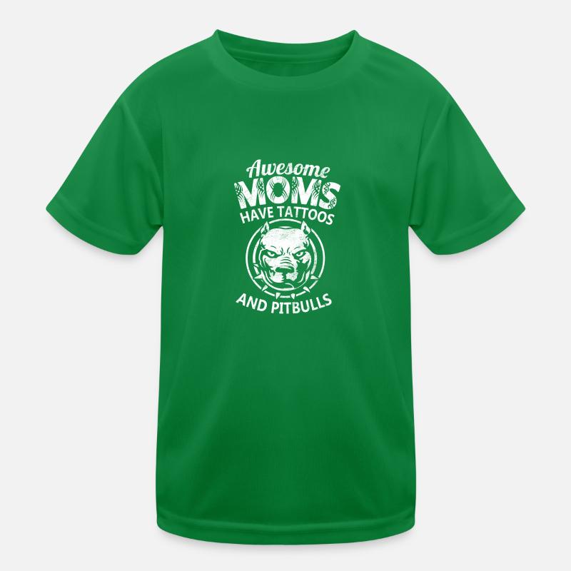 Tolle Mutter hat Tattoos und Pitbulls cool Kinder Funktions-T-Shirt