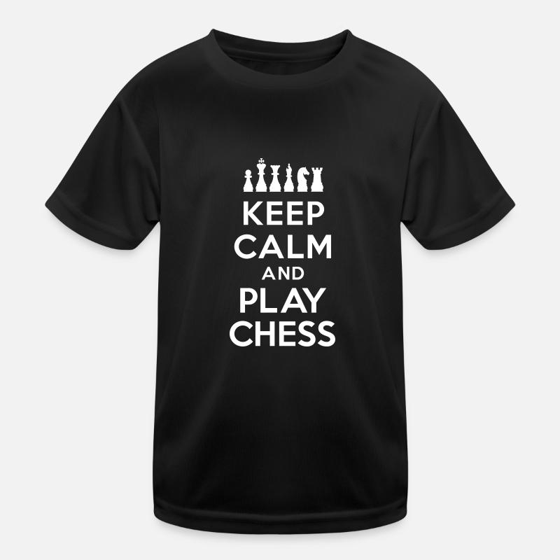 Keep calm and play Chess Kids Functional T-Shirt