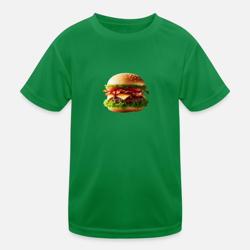 Großer Burger Kinder Funktions-T-Shirt