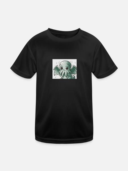 Cute Cthulhu - Kids Functional T-Shirt - black