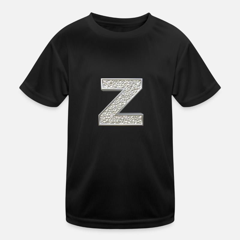 Z, lettre, initiale, monogramme, T-shirt sport Enfant
