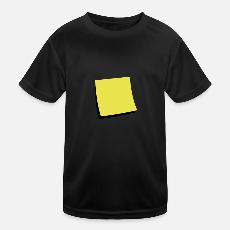 sticky note - add text - T-shirt sport Enfant - noir