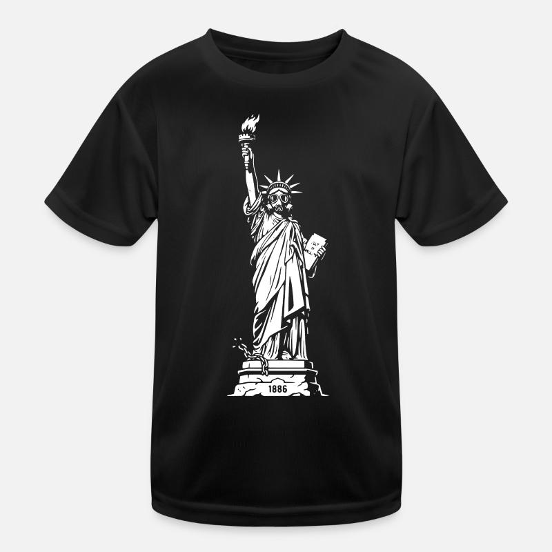 Liberty Silhouette: Torch & Tablet Kids Functional T-Shirt