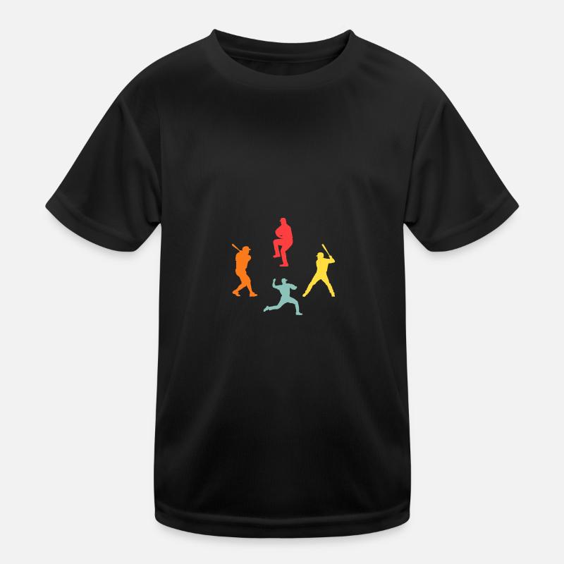 Baseballspieler Evolution Baseball Kinder Funktions-T-Shirt