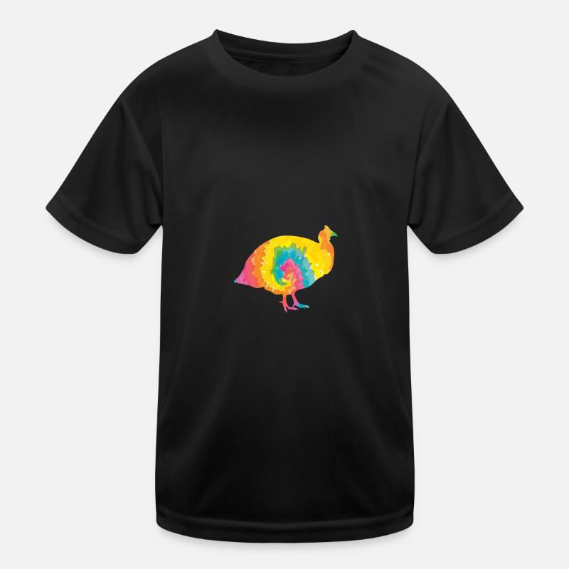 Hühner Hahn Perlhuhn Kinder Funktions-T-Shirt