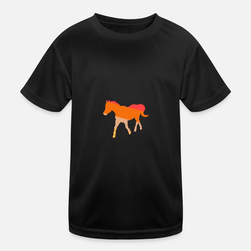 Reiten Pferd Kinder Funktions-T-Shirt