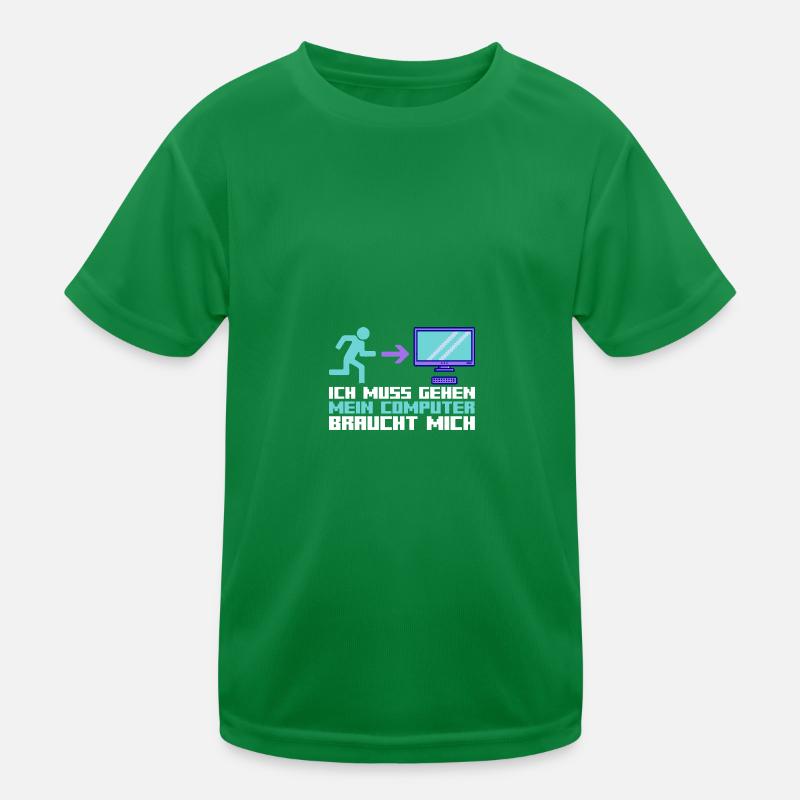 Computer Zocker Programmierer Administrator Gamer Kinder Funktions-T-Shirt